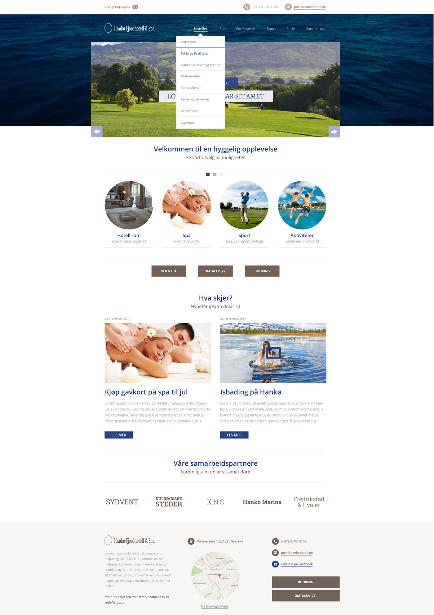 landing page hotel tours and Travel Webdesign graphic psd templates hotel room norway