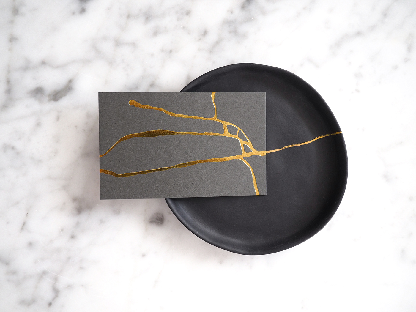 logo ceramic Pottery business card handmade istanbul identity design gold foil