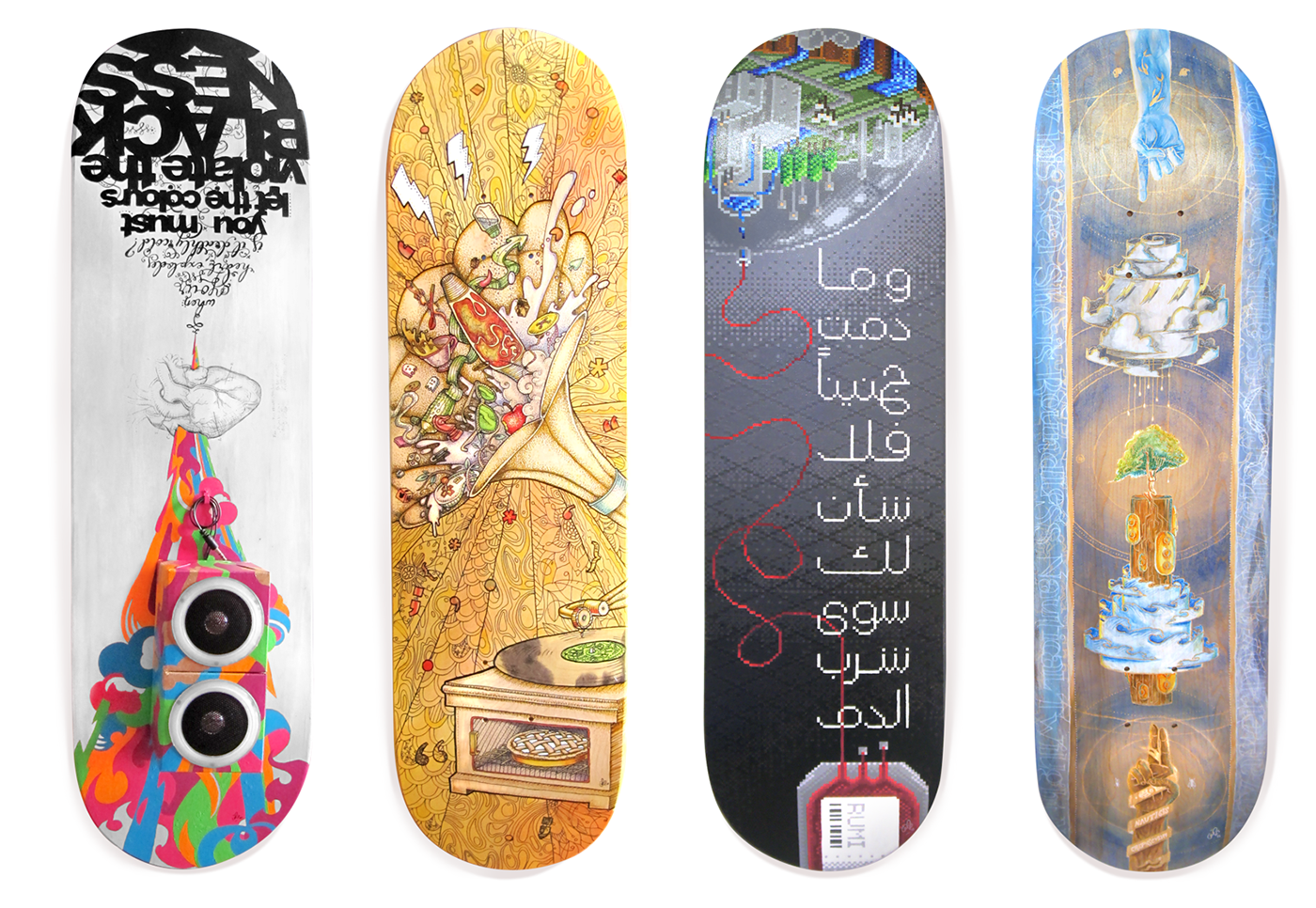 skateboard skateboard art arabic calligraphy Pixel art lettering tori amos Toronto Canada torontoillustrator torontoartist