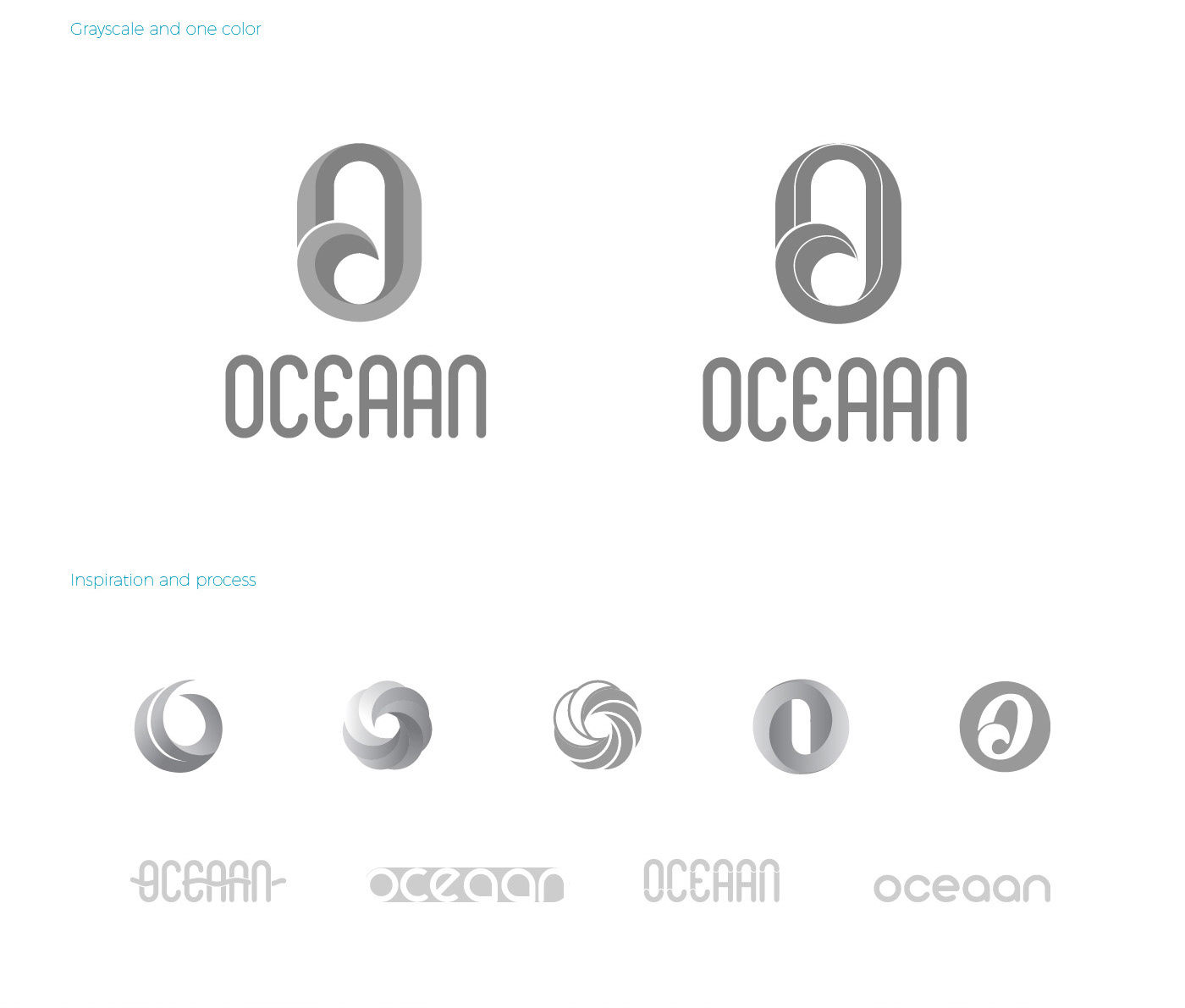 oceaan logo Ocean textile water Logo Design gradient Ocean Logo