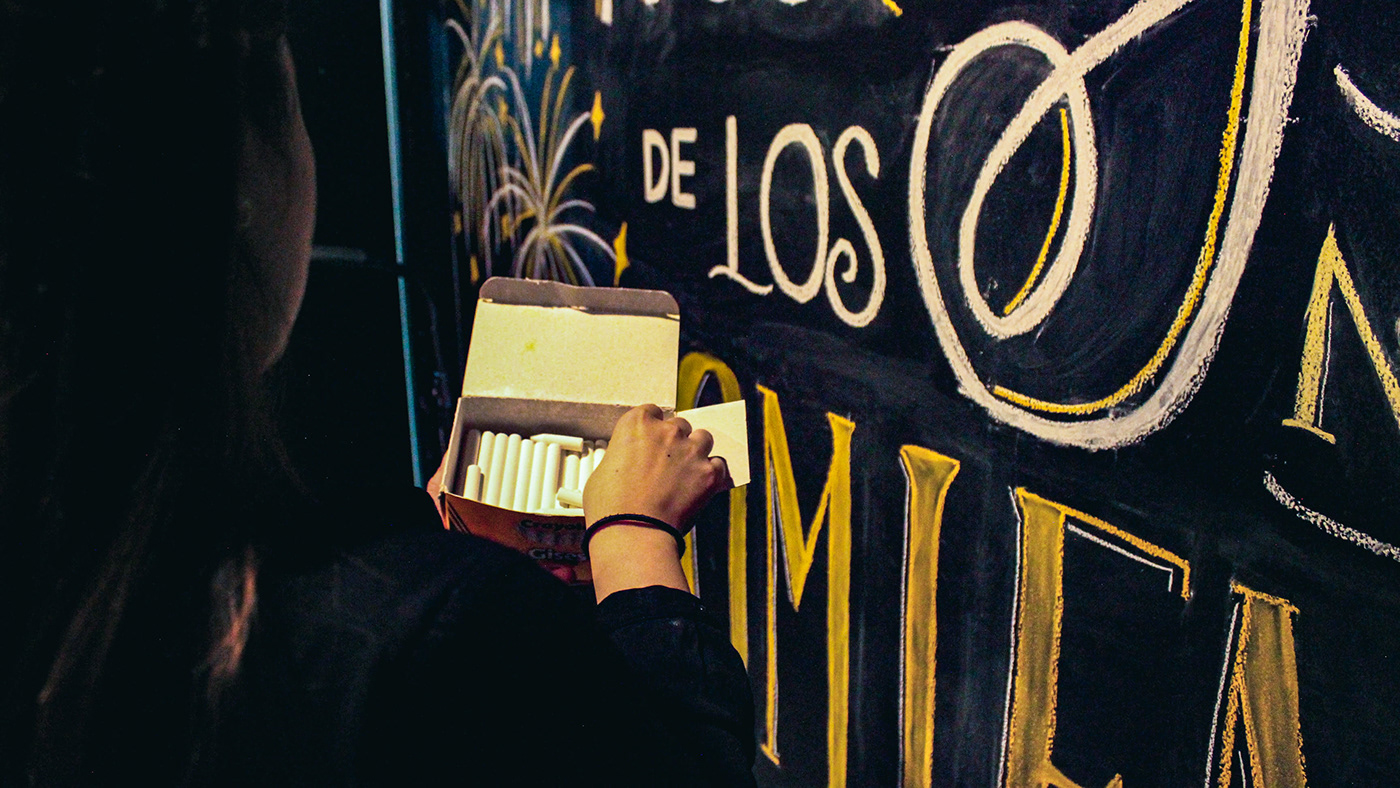 Calligraphy   chalk Chalkboard chalklettering Handlettering lettering Mural mural art typography   wall art