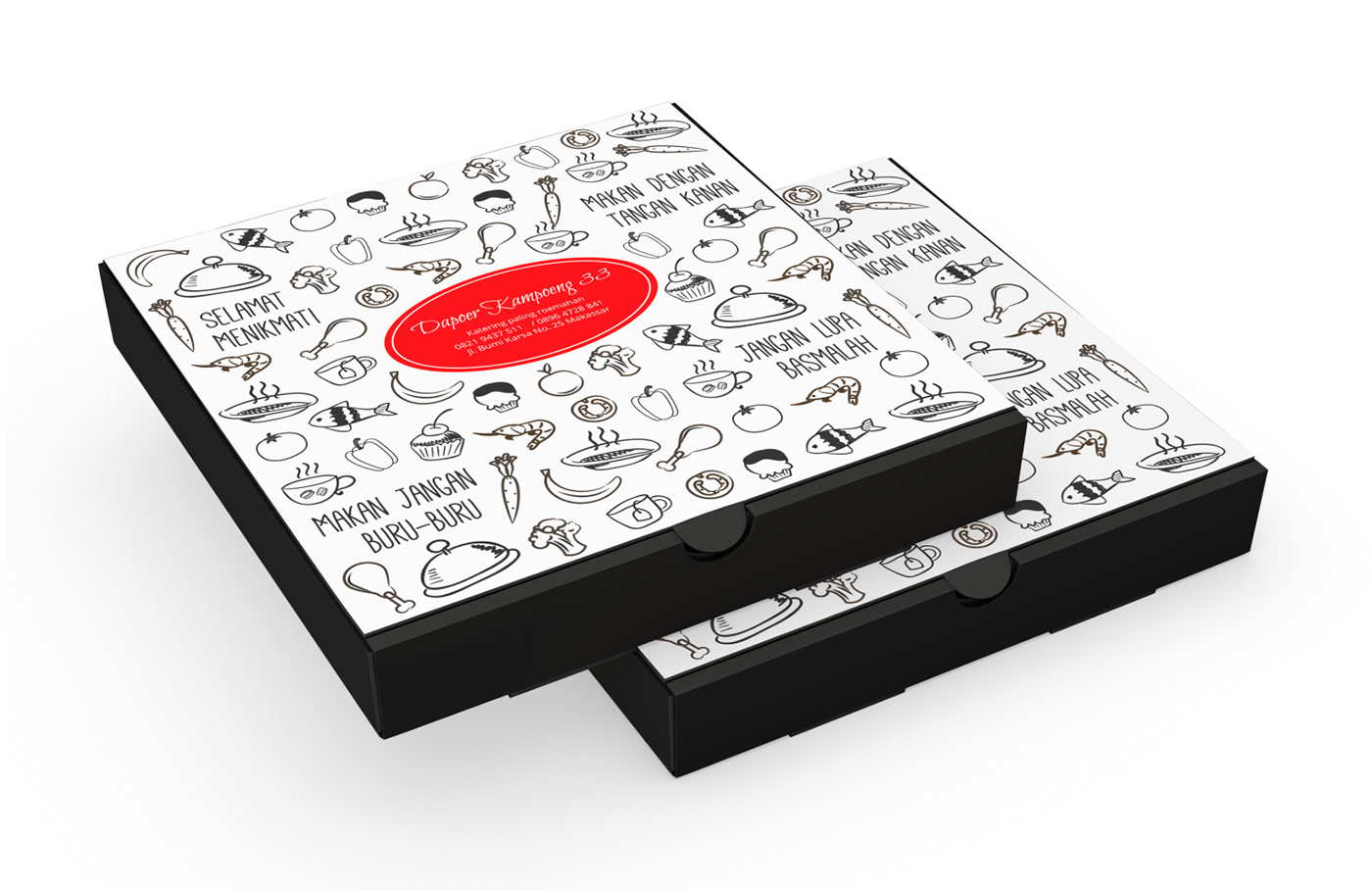 Advertising  box design Packaging trifold brochure