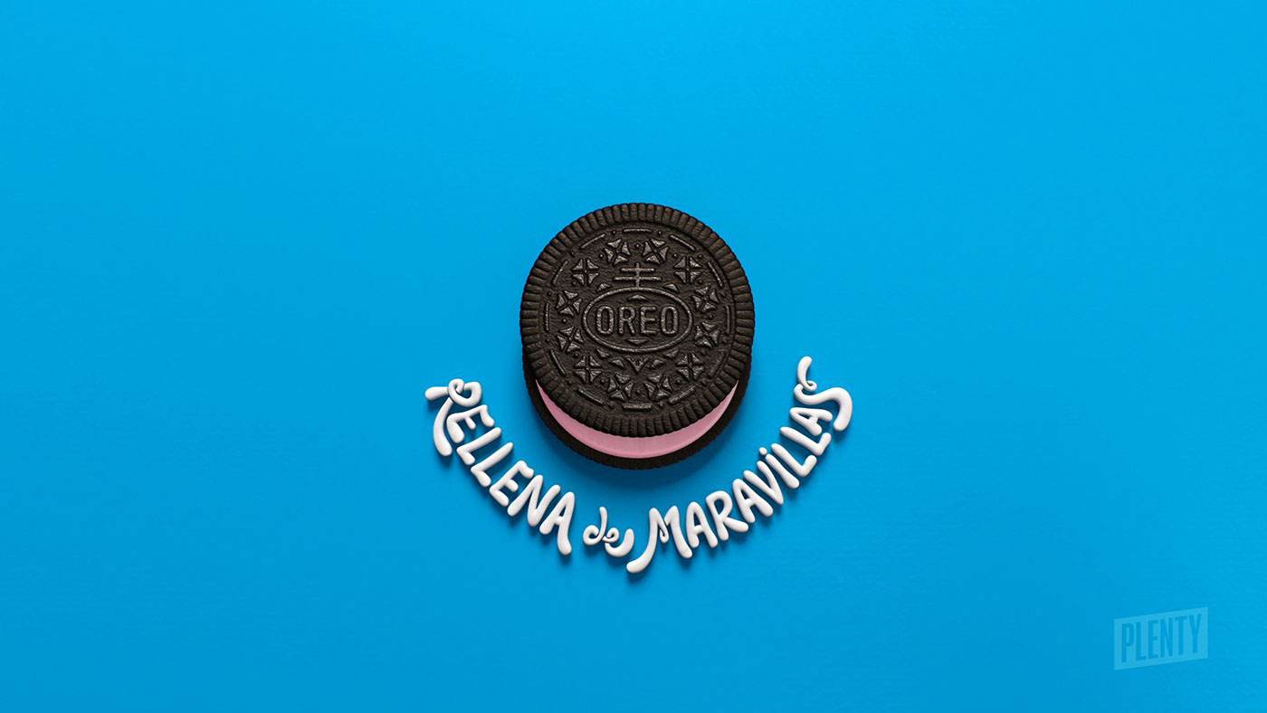 oreo 3D plenty cookies flavors strawberry vanilla chololate