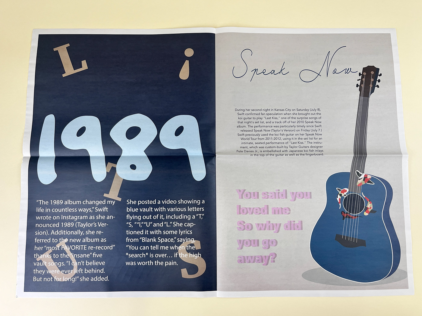 newsprint graphicdesign typography   adobe illustrator taylor swift design
