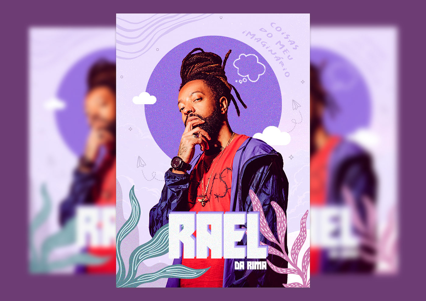 poster Graphic Designer design colagem digital collage art Poster Design designer gráfico rap music rael da rima