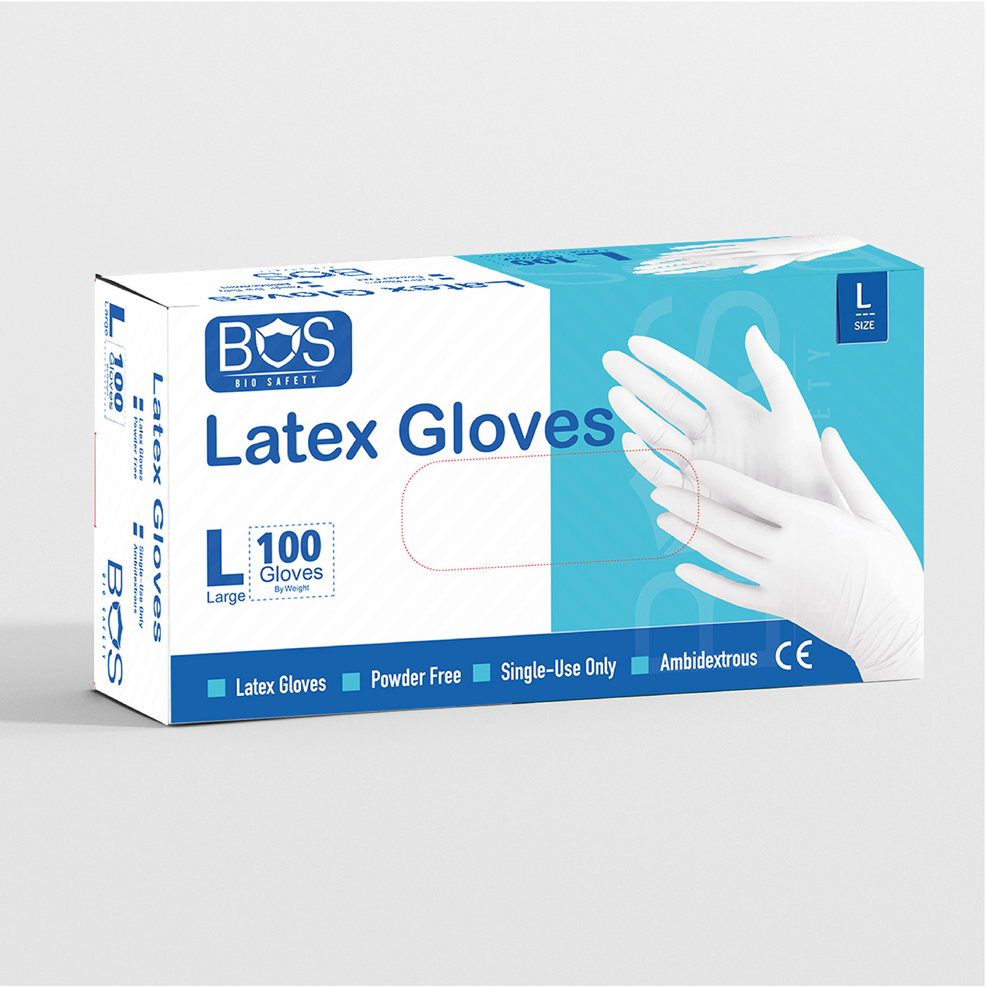latex vinyl nitrile gloves powder free design Packaging brand identity Graphic Designer Advertising 