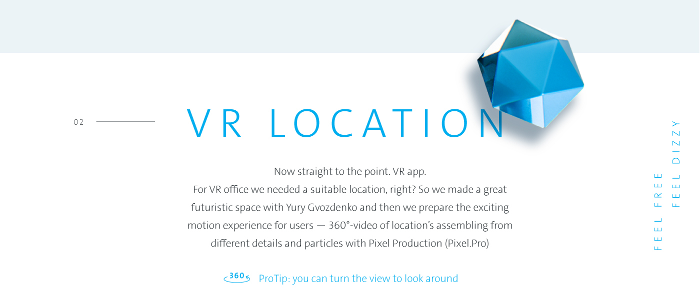vr Virtual reality Mobile app landing page Yota future office interactions