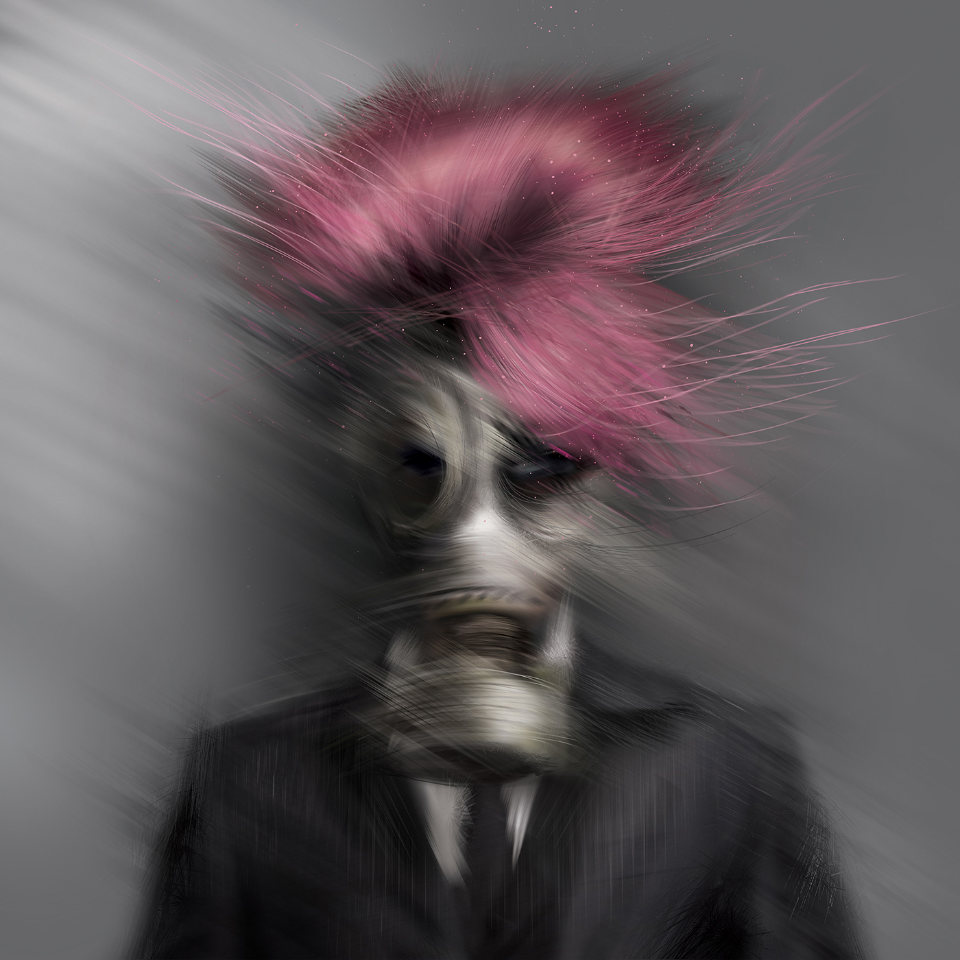 goth blur gas mask