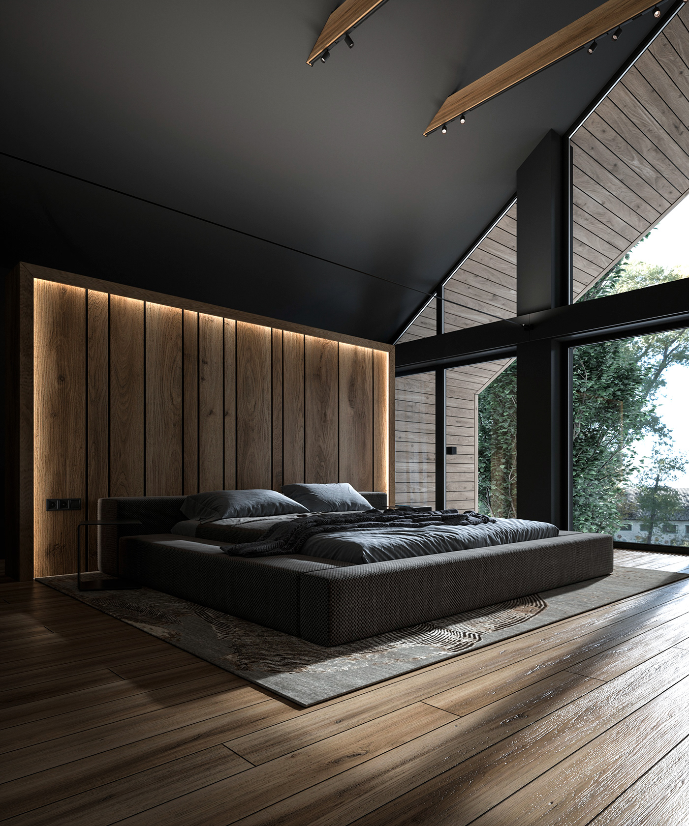 3dmax darkinterior dizzers interior design  Masterbedroom  Minimalism moderndesign serjprodesign