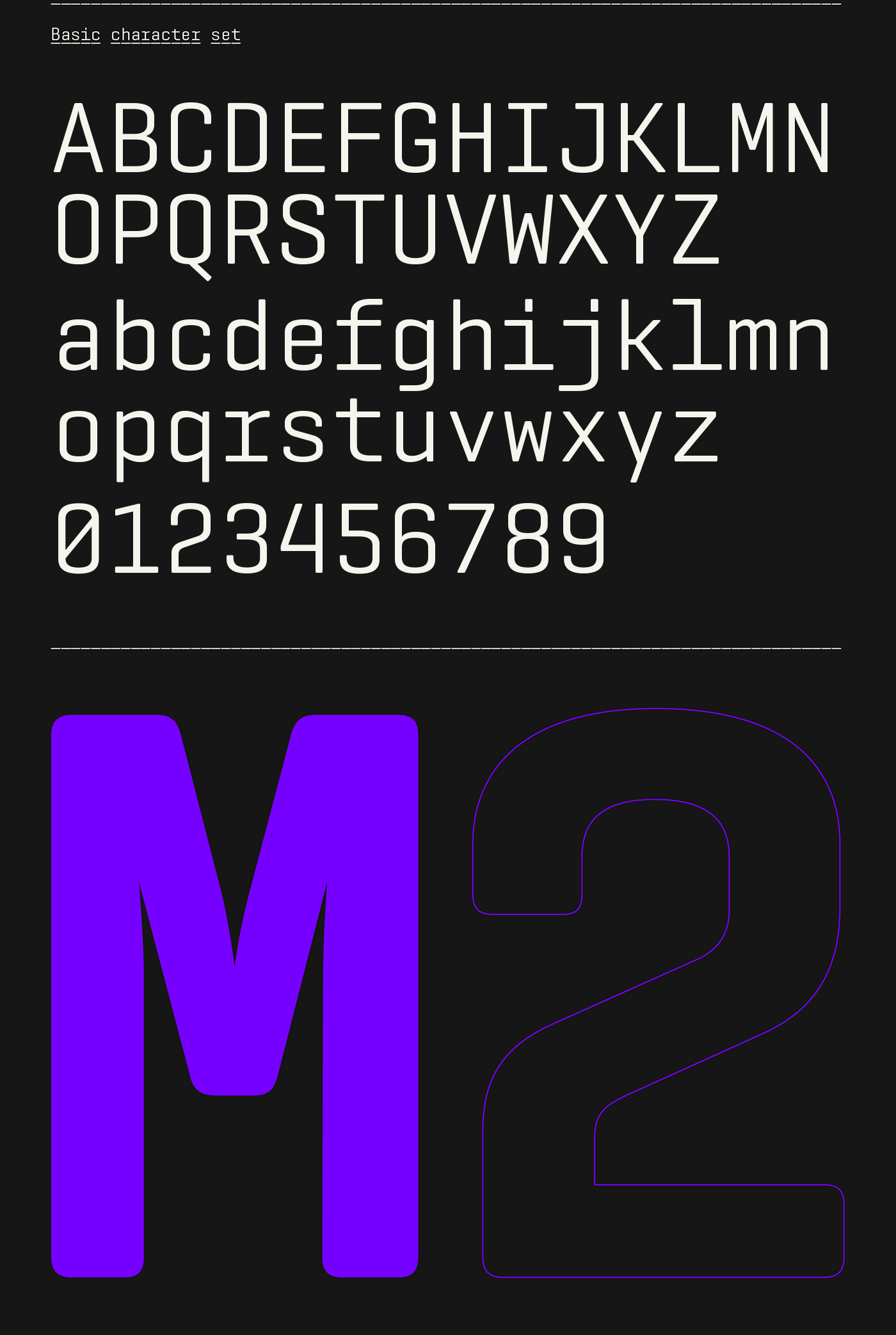 barcelona square Mono sans font Typeface Underscore clean Neutral Geogrotesque