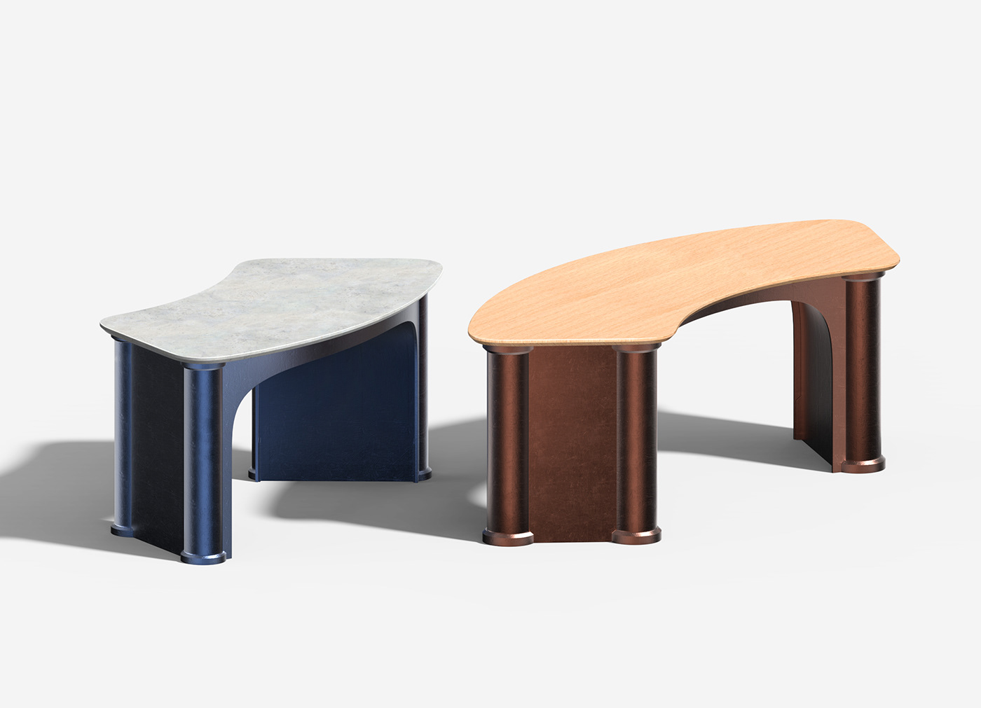 Arc furniture furniture design  industrial design  product product design  render weekly table table design weekend works
