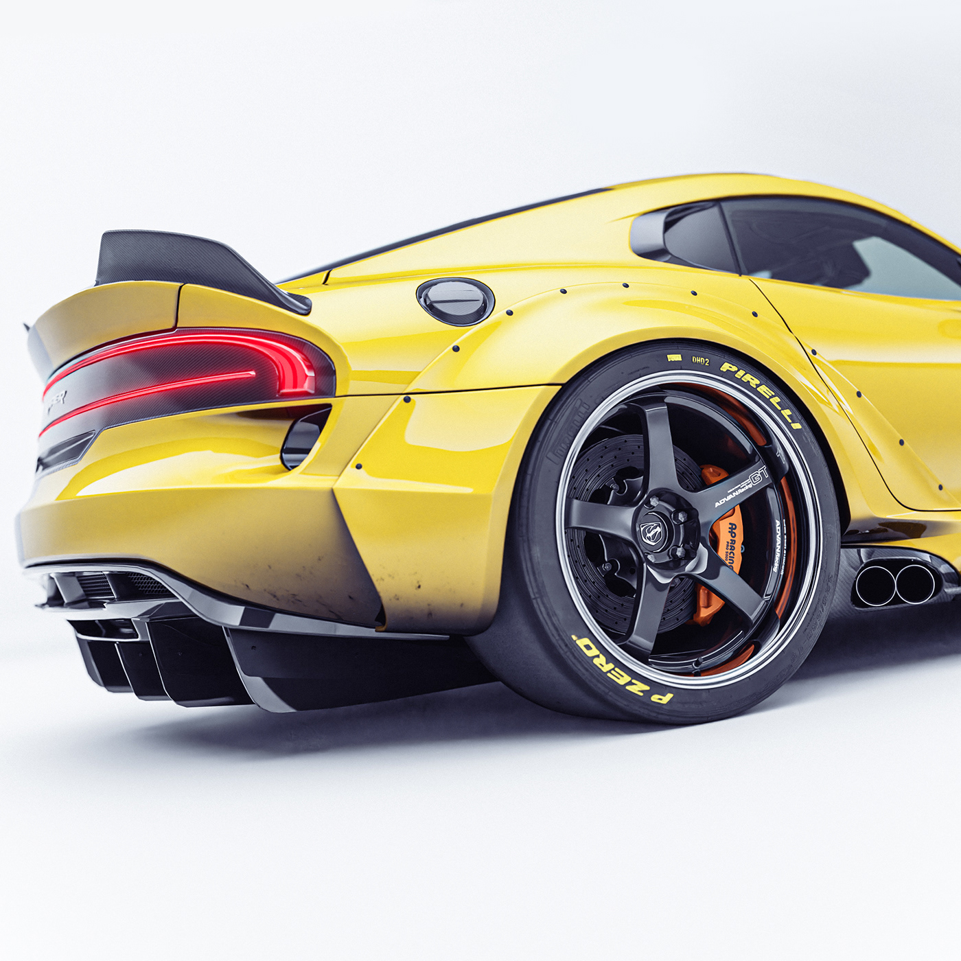 Automotive design blender3d cgiart Cycles render dodge JDM Racing serafinistile tokyodrift Viper