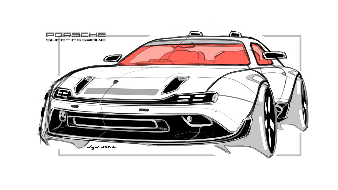 automotivedesign cardesign design digitalart Pforzheim photoshop Render sketch sketchbook transportationdesign