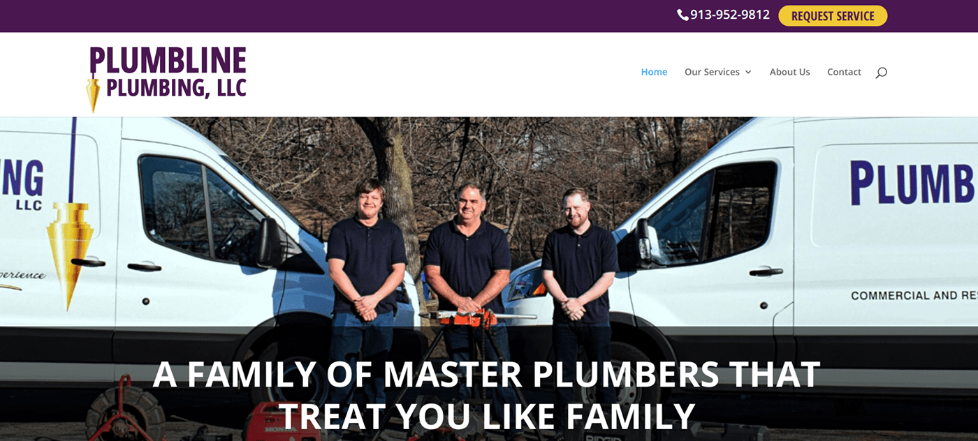 business kansas kansas city local Overland Park plumber plumbing repair Web Design 