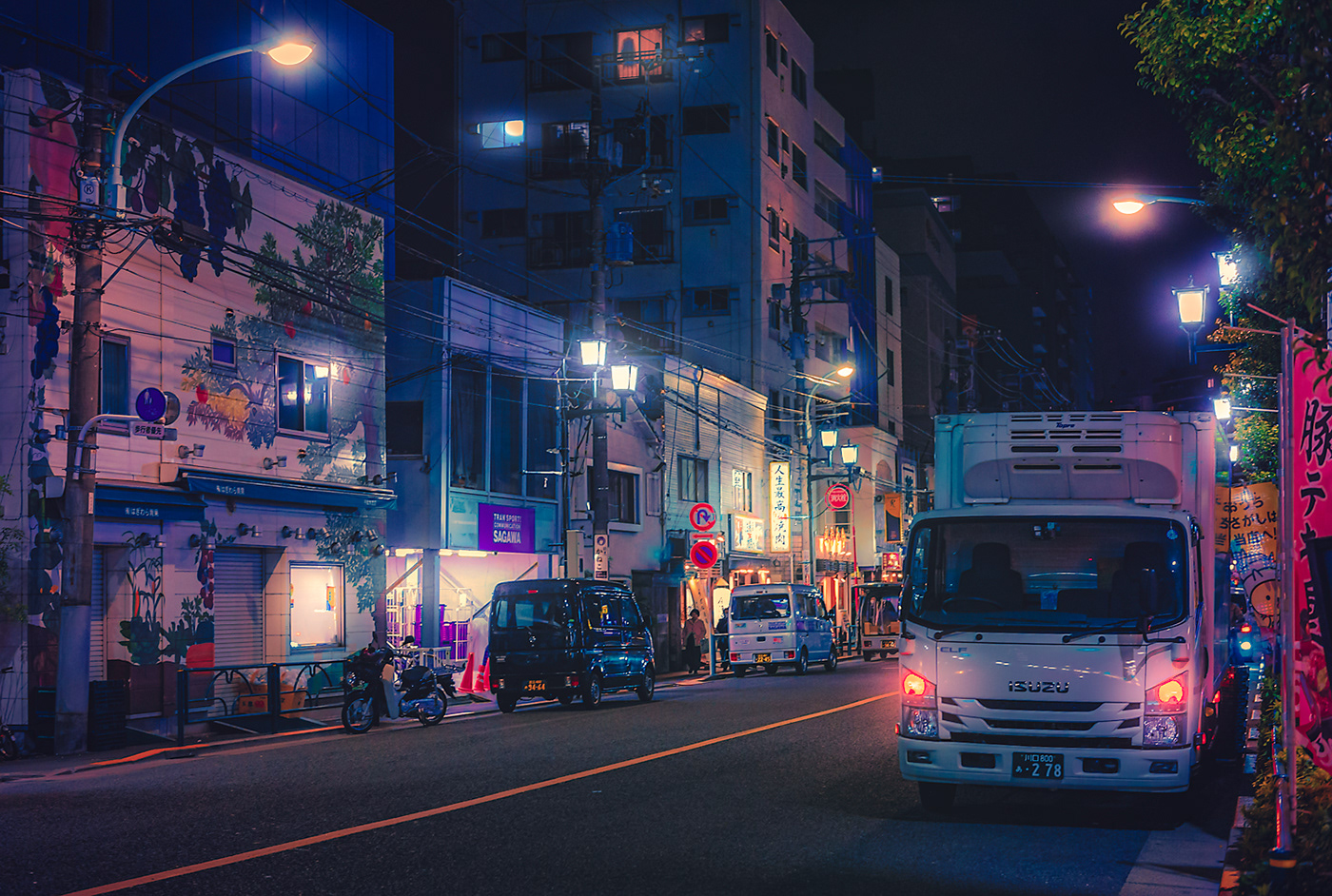 Anthony presley colorful culture japan Moody night Photography  Street tokyo Travel