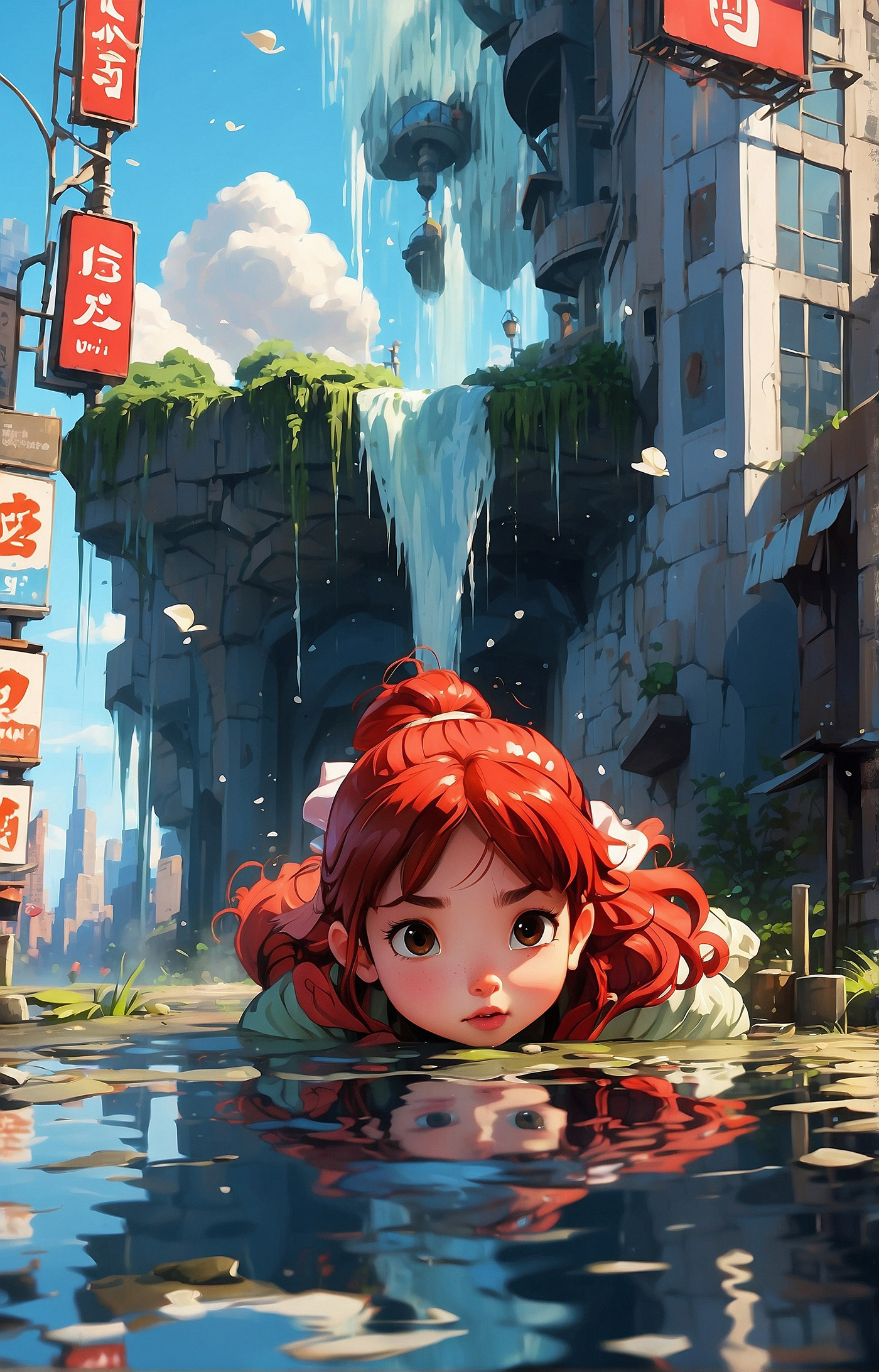 Ghibli studioghibli ponyo chibi anime nautical Moana mermaid fairytale fantasy Ocean sea life creatures wonderful