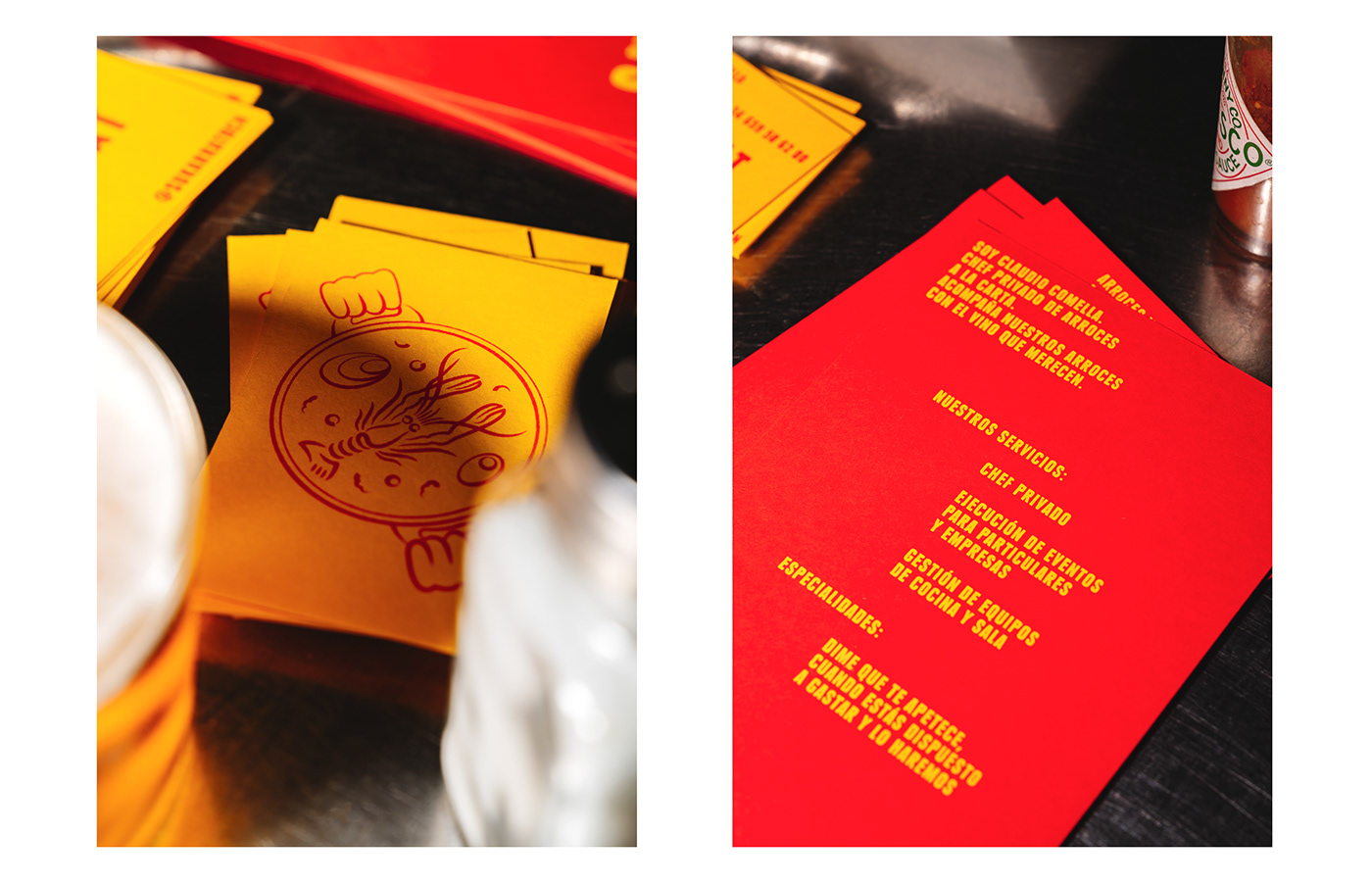 branding  chef Food  print restaurant Rice wine business card graphic design  ILLUSTRATION 