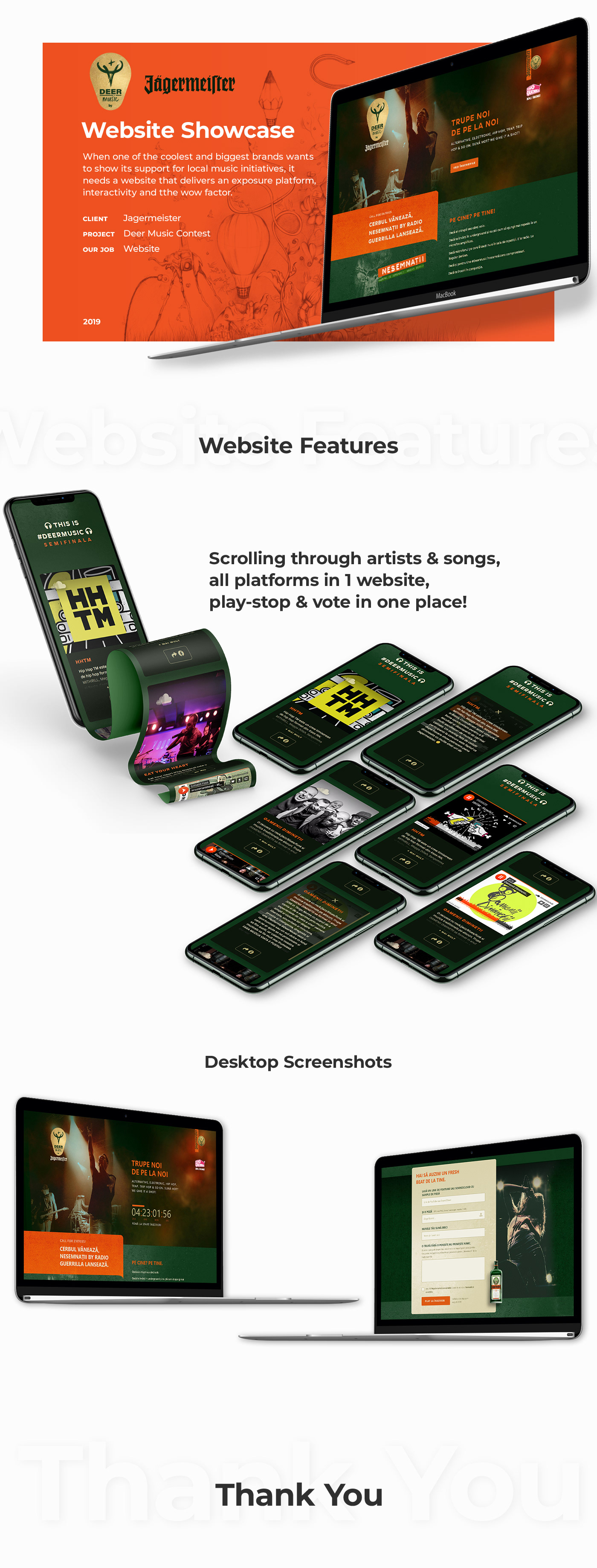 Website Website Design website development interactivity Jagermeister graphic design 
