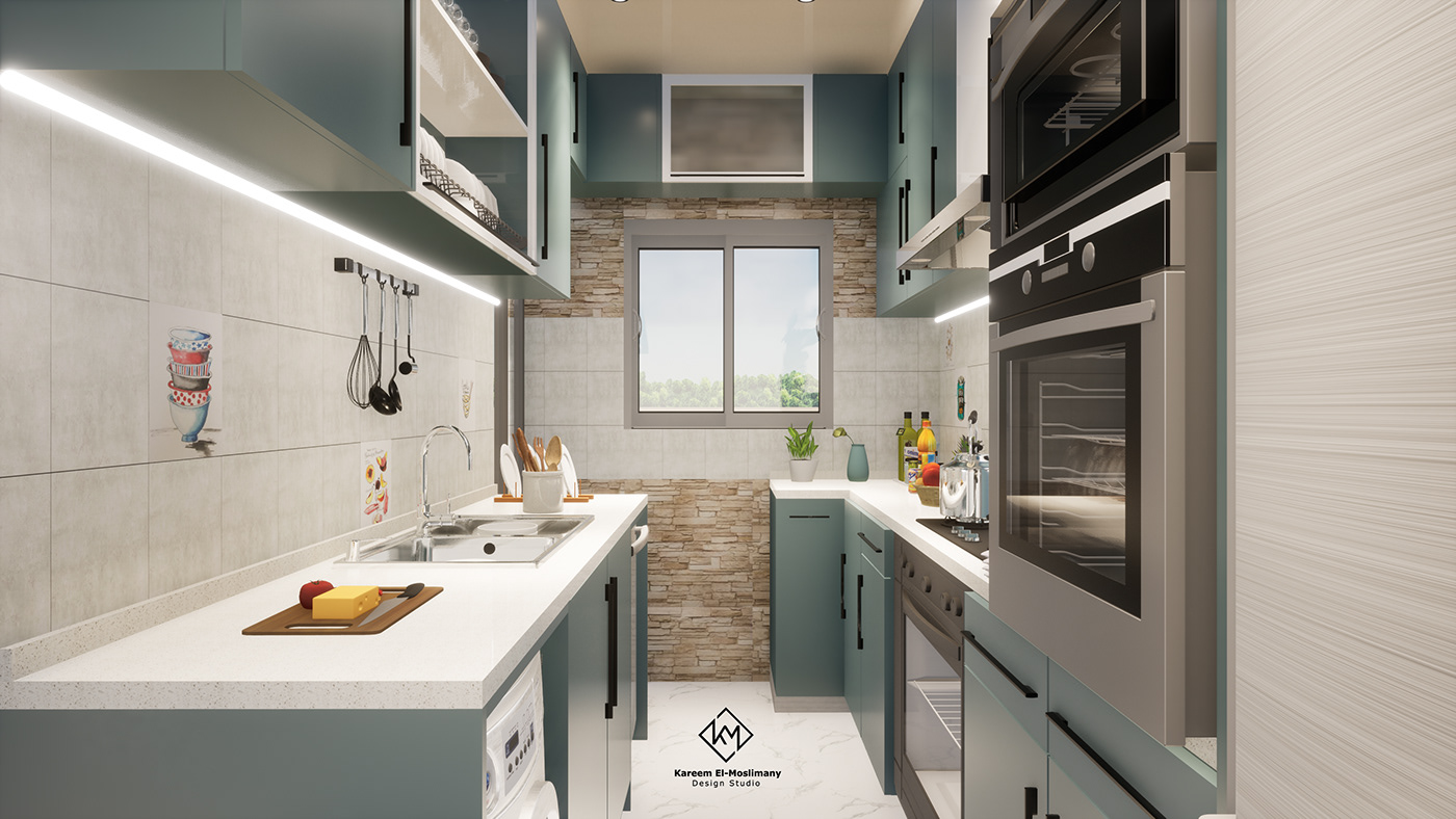 3dsmax cabinet home interior design  Kitchen Appliance modern Render twinmotion visualization vray