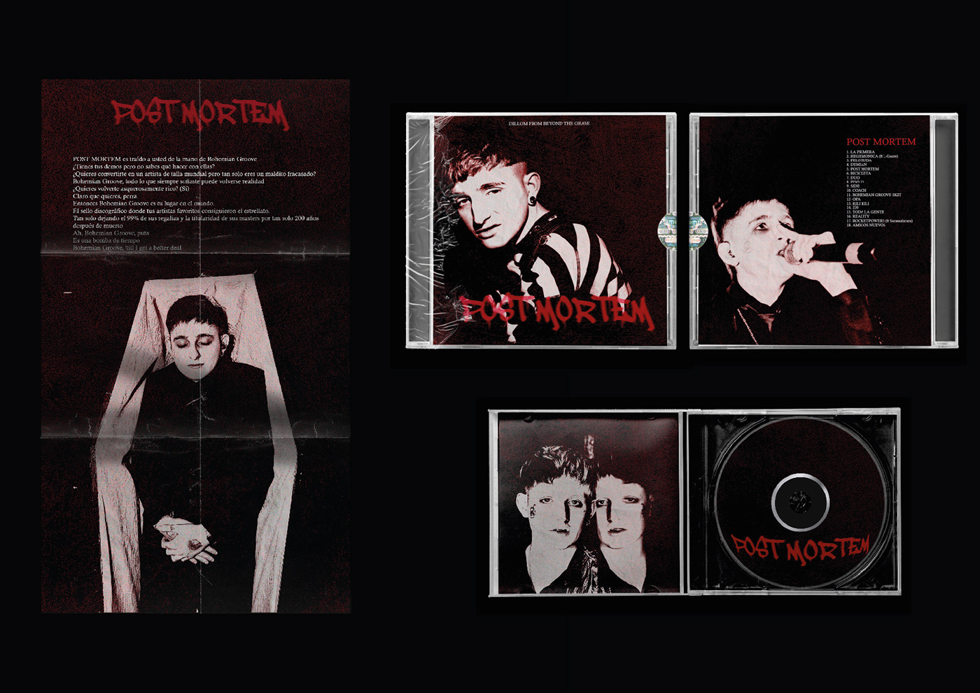 dillom musica diseño gráfico album cover rebranding Cover Art Packaging design Mockup cd