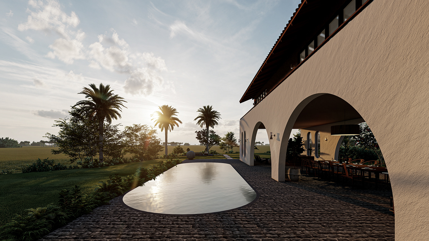 architecture Sri lanka design tropical architecture Tropical interior design  visualization 3D residential sustainable architeture