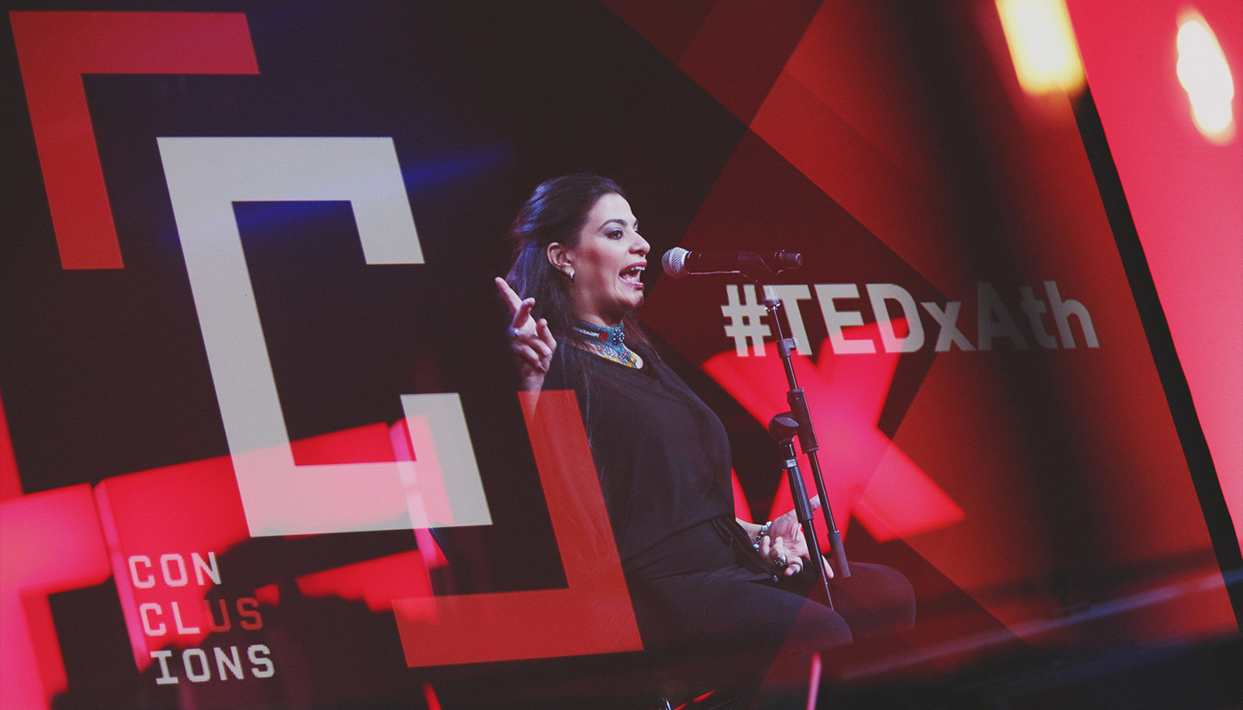 TEDx athens conclusion identity motion UI ux