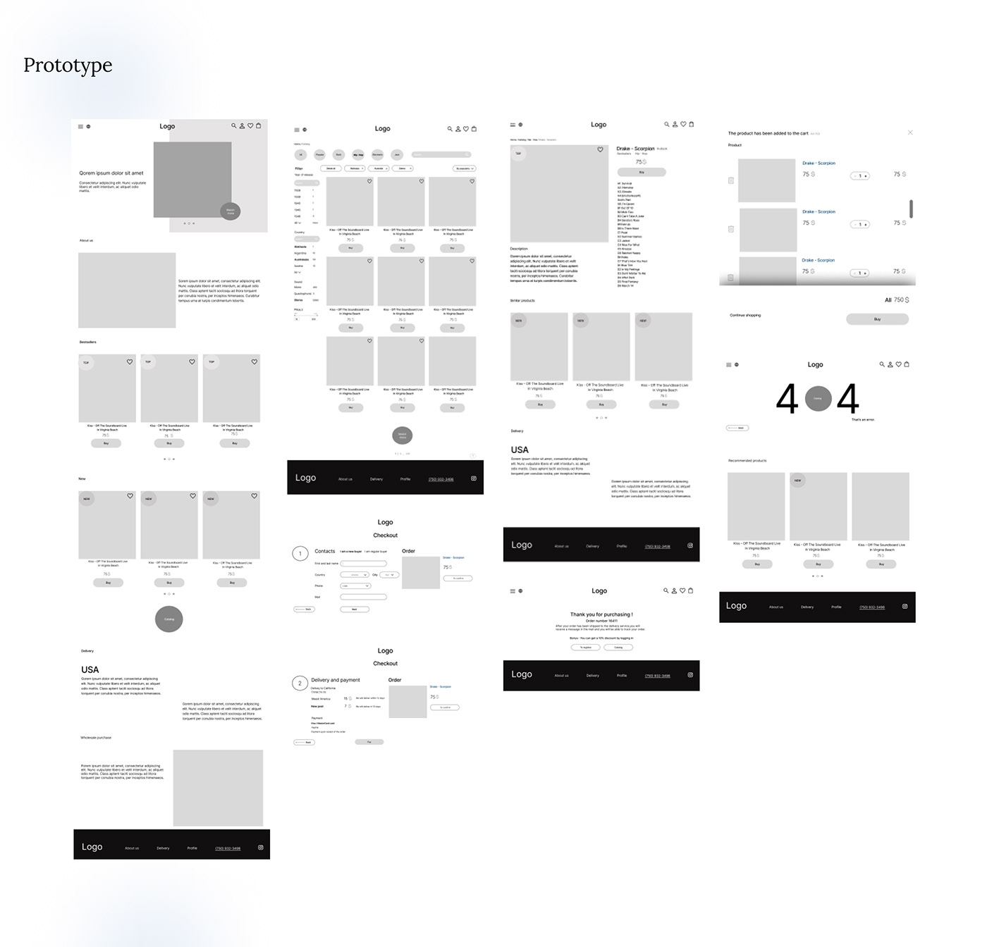 Brand Design design E COMMERCE Figma landing page online store prototype typography   UI/UX Web Design 