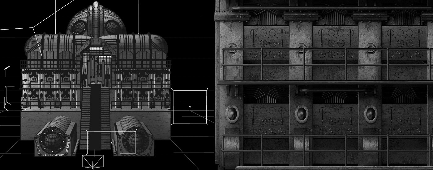 design animation  art direction  3D CG CGI metropolis moloch fritz redshift