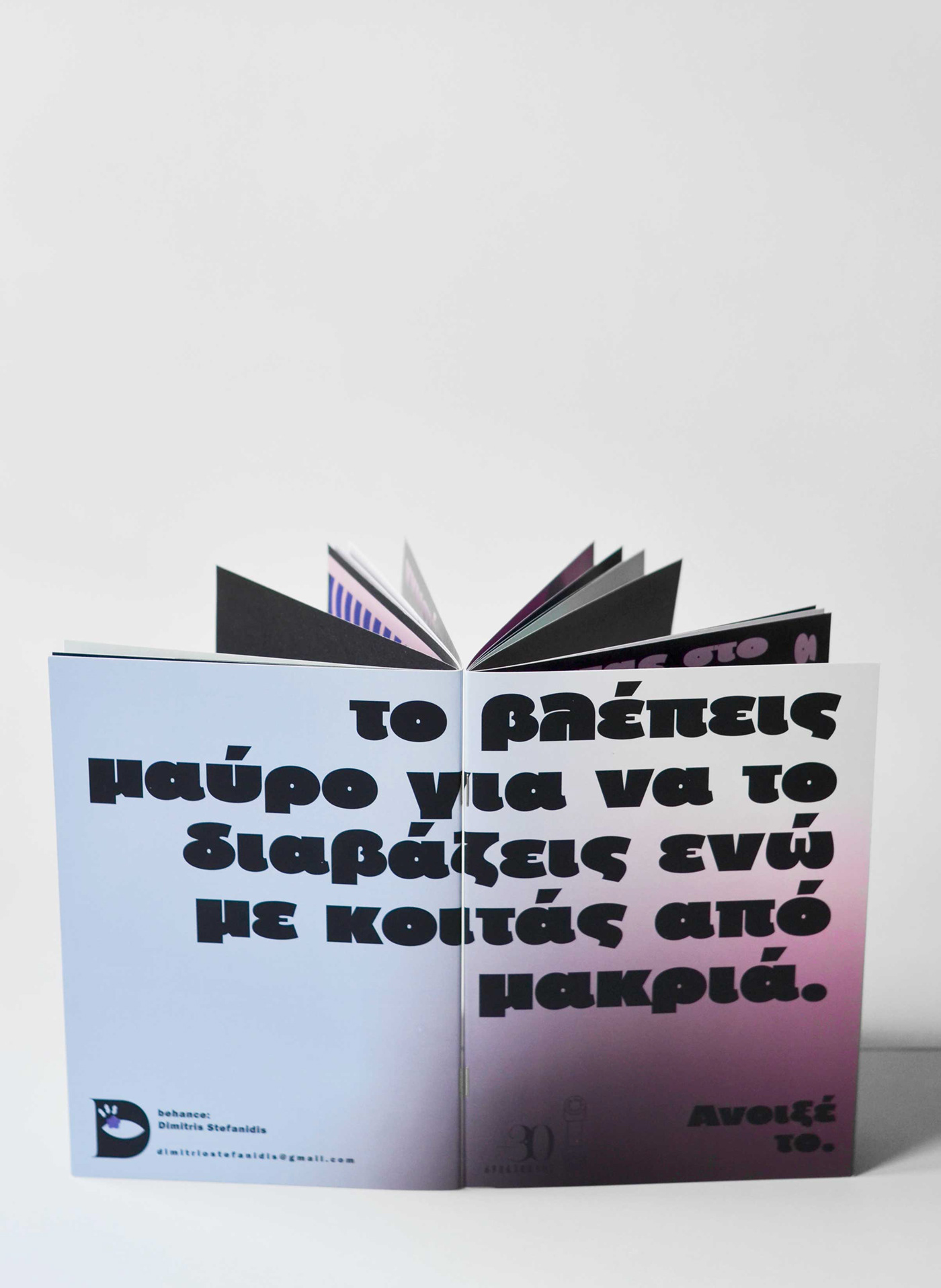 Booklet branding  concerns fanzine gradient politics print society