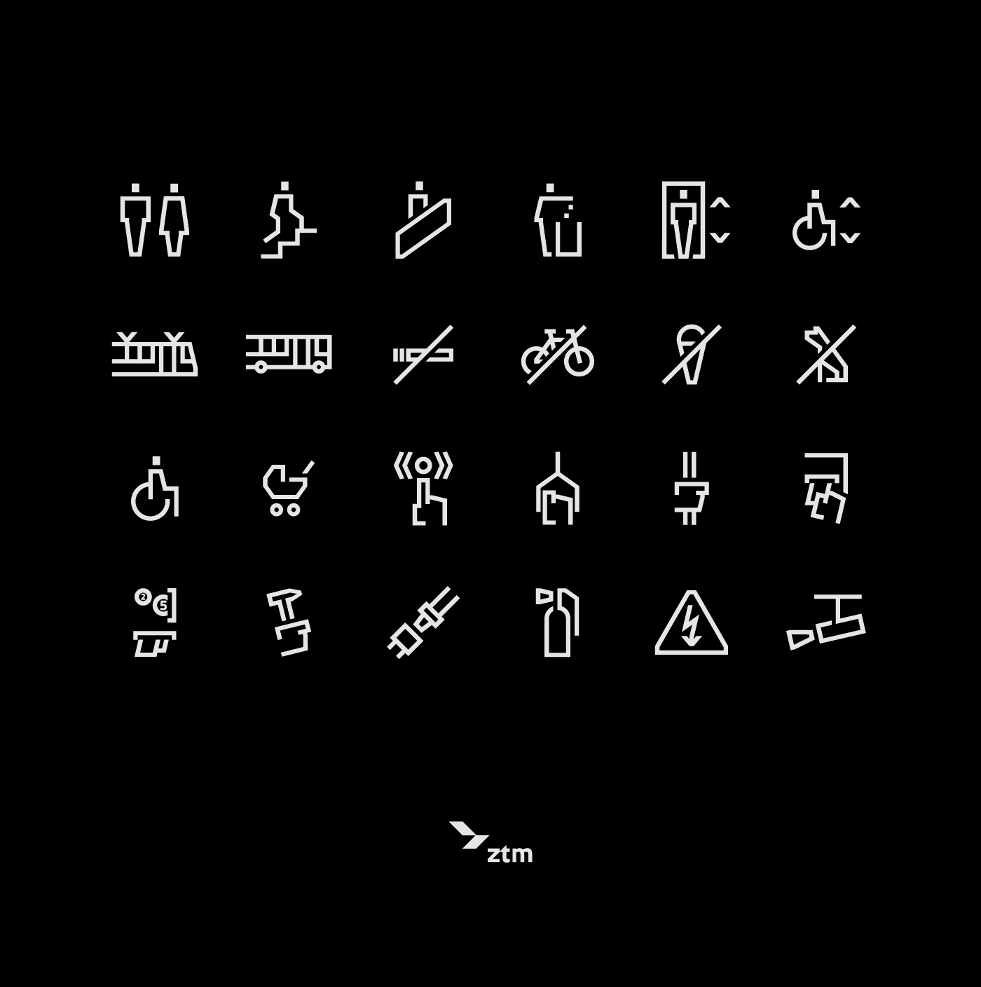 Icon icons sign symbol wayfinding pictograms