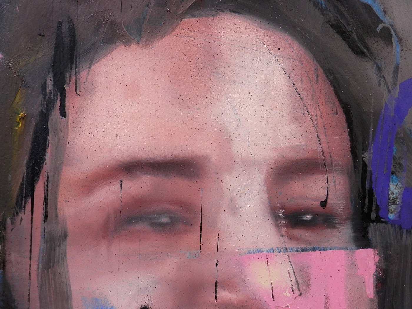Expressionism face figurative Graffiti human oil painting   people portrait