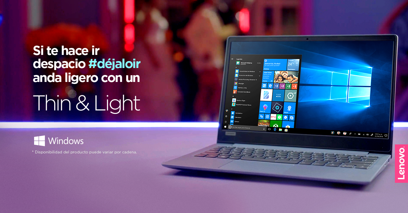 Lenovo tecnologia Technology thin and light wunderman computers advertisement ads colombia campaign