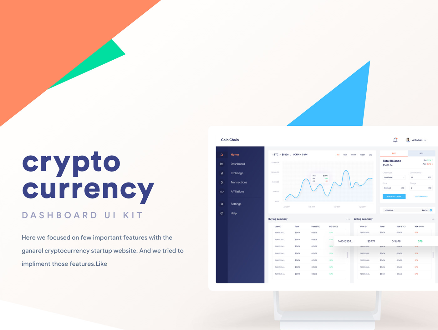 web app dashboard crypto crypto currency bitcoin finance accounting transaction ui kit ui8