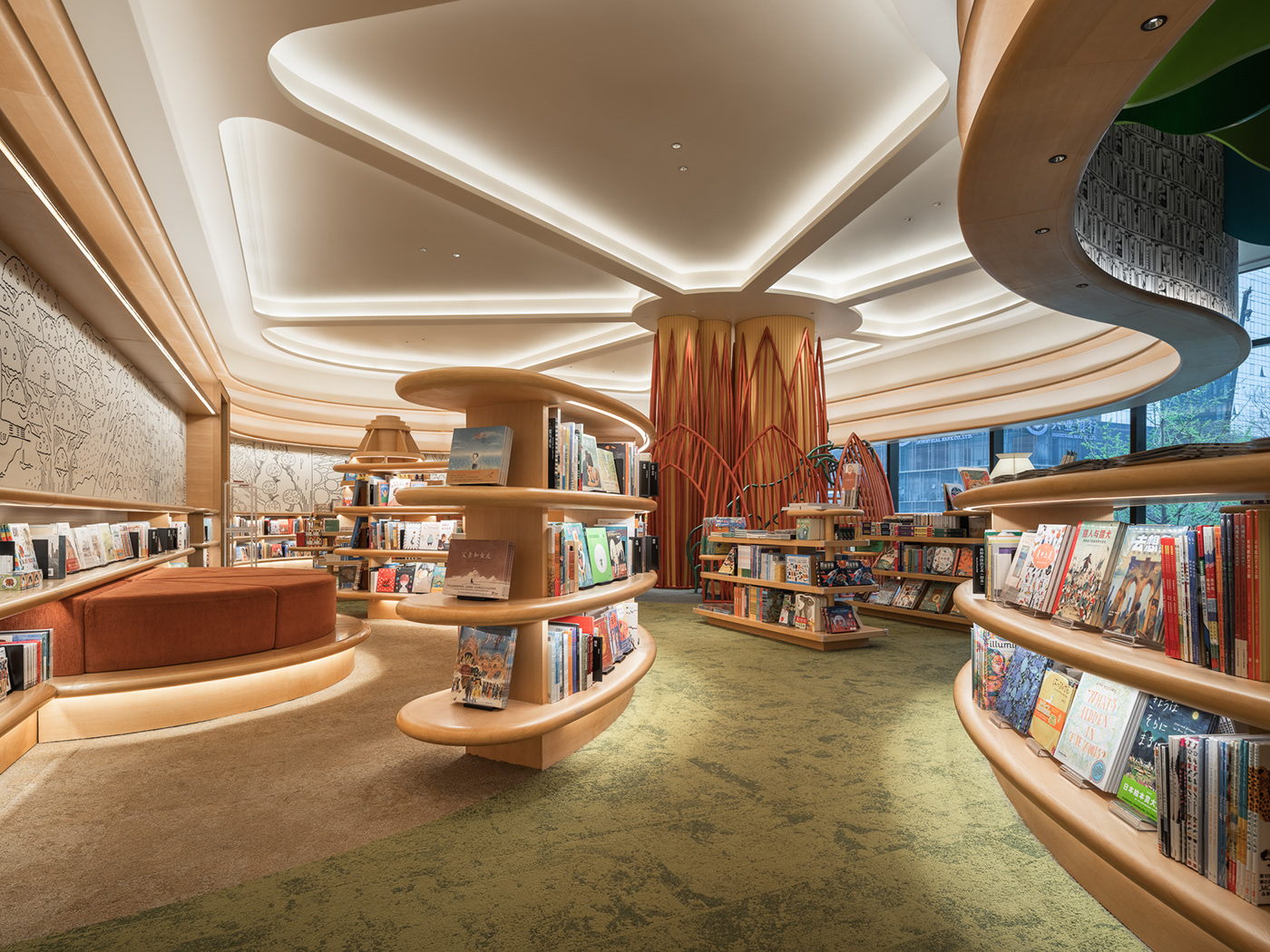 Bookstore interior design  maike Photography  studio TEN Tan xiao TSUTAYA BOOKS xi'an 茑屋书店