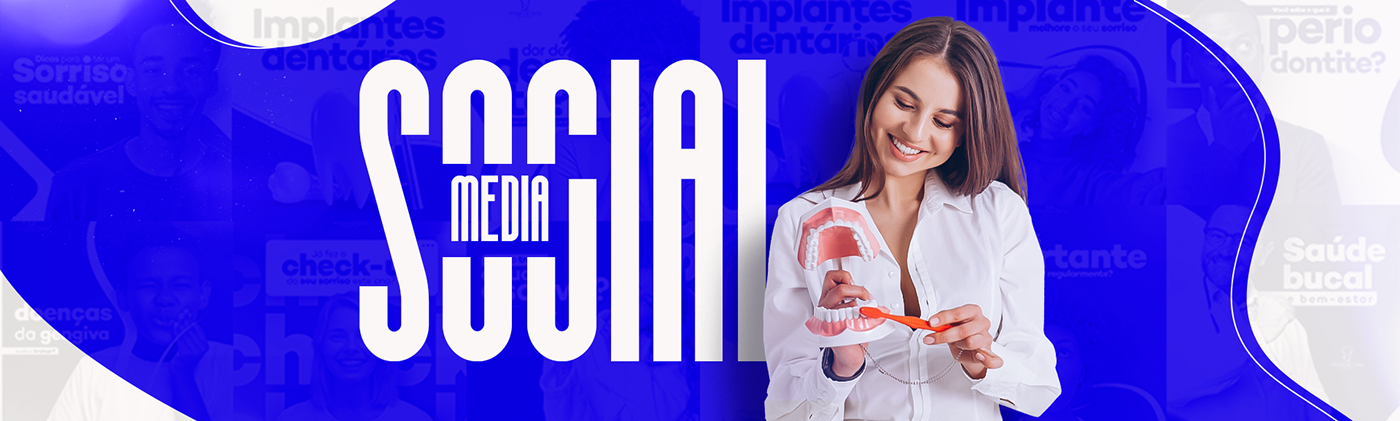 dentista Odontologia social media agency agencia marketing   branding  brand identity visual Graphic Designer