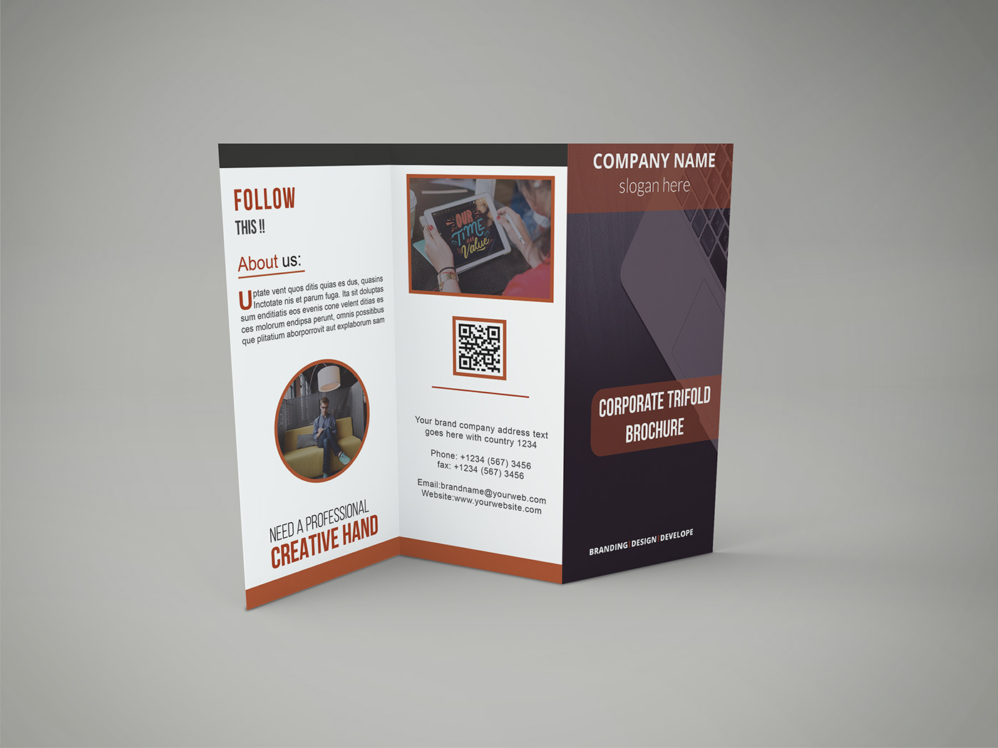 brochure design trifold brochure brochure Corporate Brochure business brochure template advertisement branding  design flyer