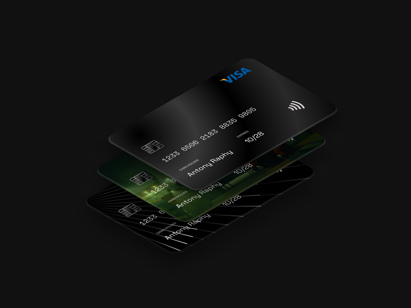 design Graphic Designer brand identity credit card ui design Figma UI/UX Debit card mastercard Visa