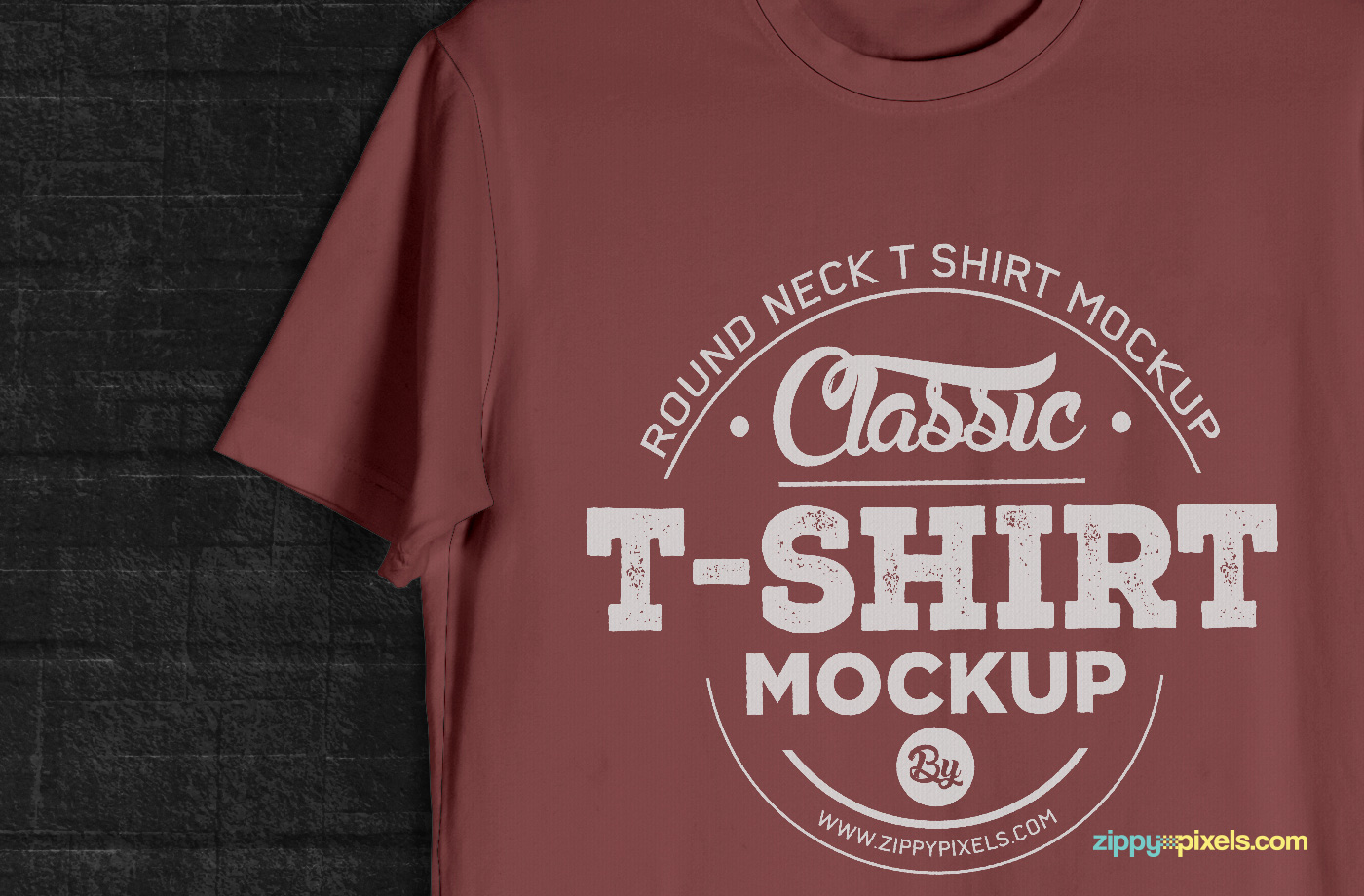 Download Free T-Shirt Mockup - Round Neck on Behance