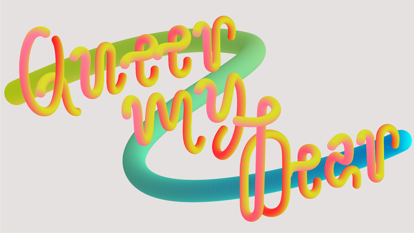 3D brand branding  HAND LETTERING identity instagram LGBTQ pattern social media typography  