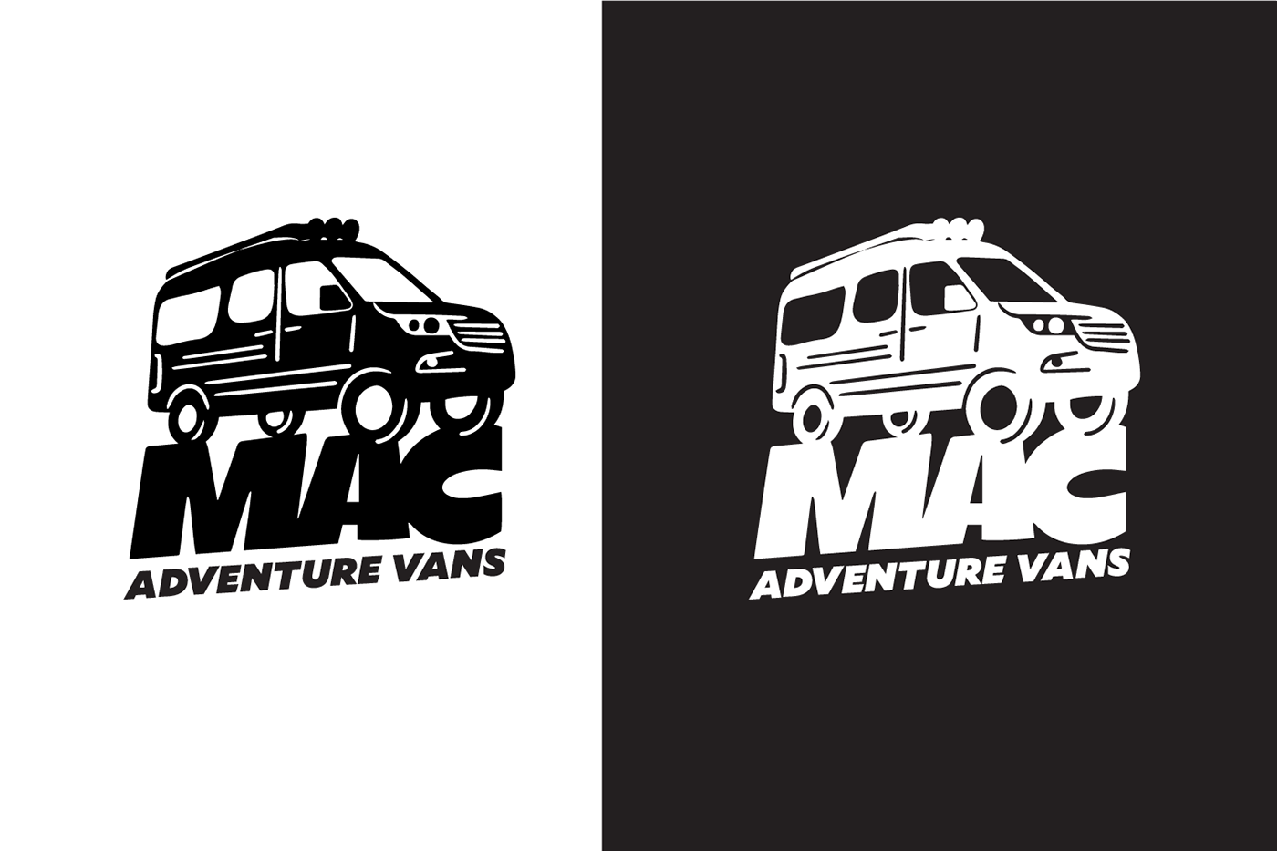 branding  custom logo graphic design  ILLUSTRATION  lettering Logo Design mountains typography   Van van life