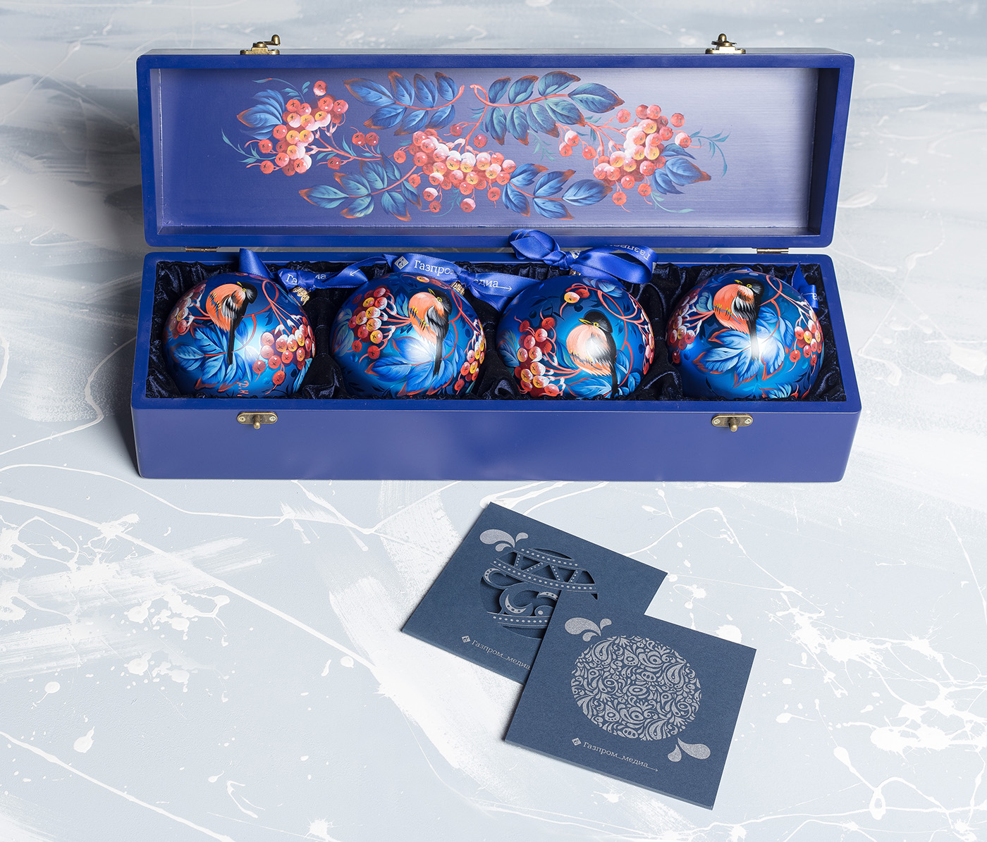 new year Christmas package christmas ball gift souvenir graphic design  greeting card Gazprom