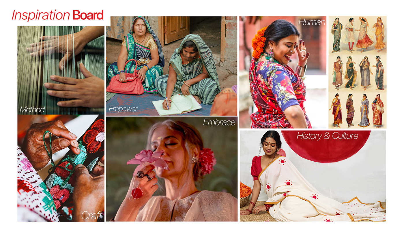 Branding Identity clothing brand CSR Fashion  women empowerment indian homegrown