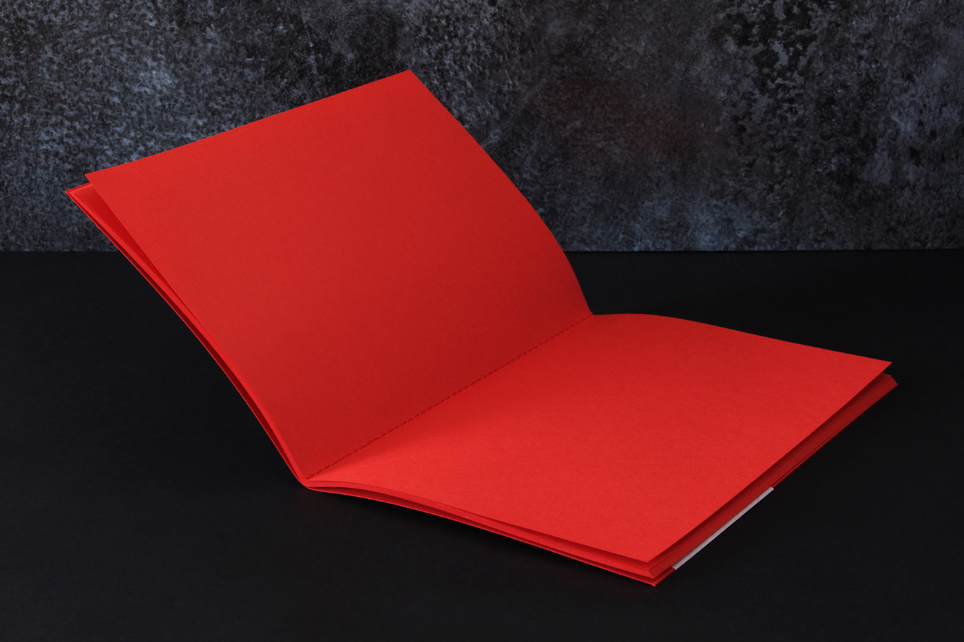 Carnet notebook red paper UVVarnish Screenprinting rouge