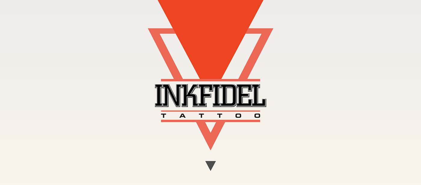 inkfidel tattoo tattoo shop Goa bloody paper boat Brand Development Icon Mascot gas mask hand drawn