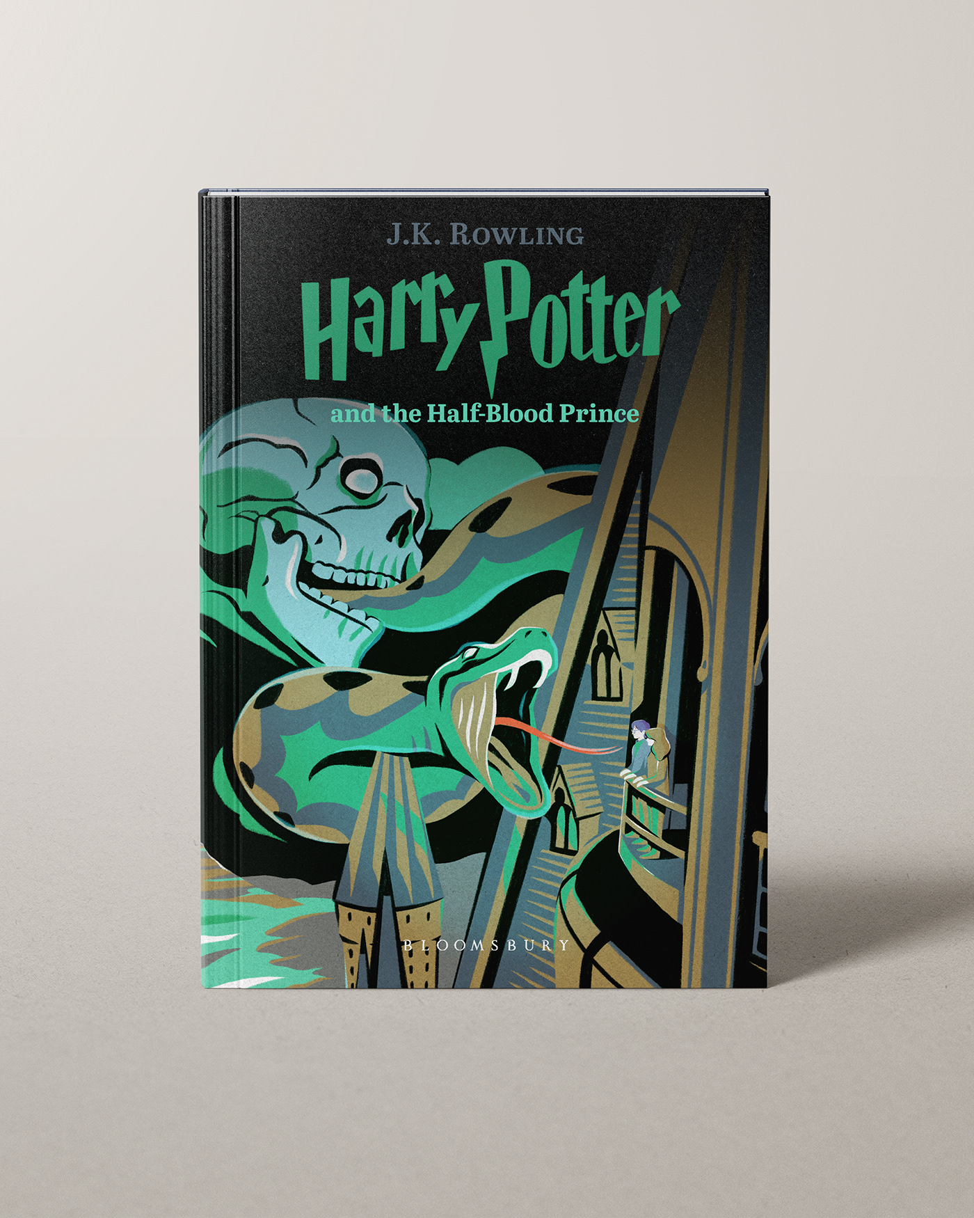 harry potter cover book Magic   digital illustration series train Christmas owl wizard