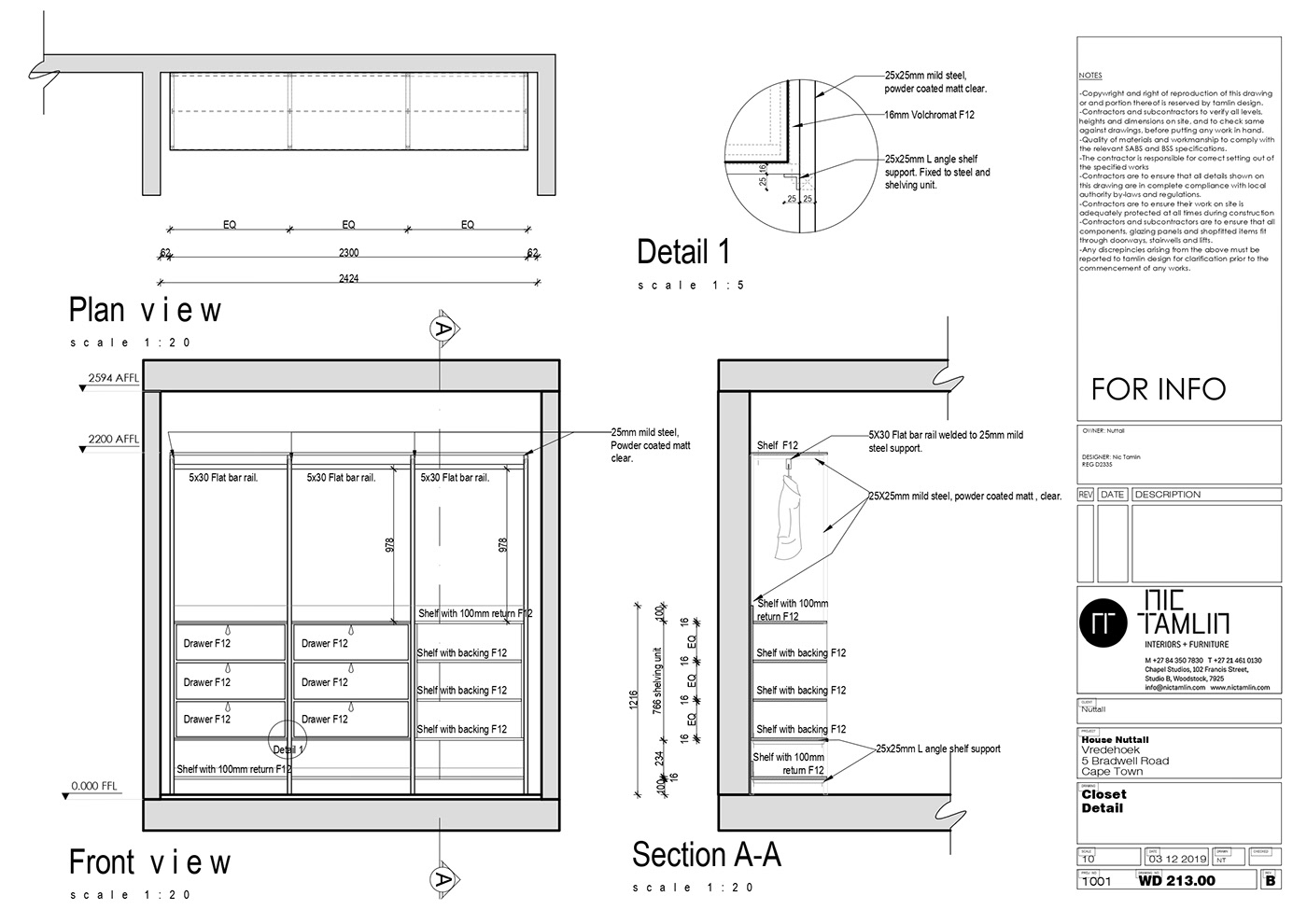 AutoCAD closet furniture design  Interior interior design 