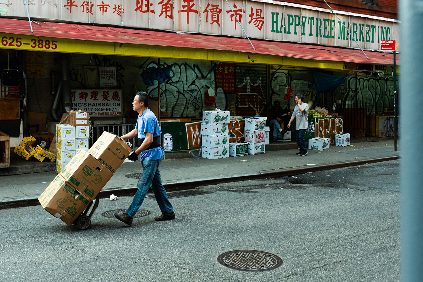 chinatown community market MORNING New York people Photography  Street