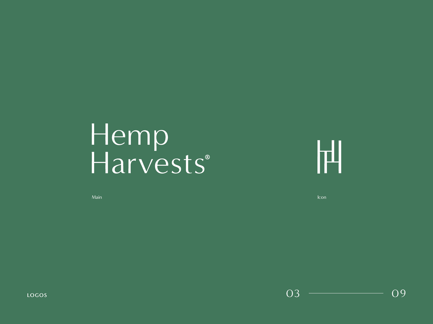 brand brand identity design graphic design  logo logos Logotype logomark hemp harvest