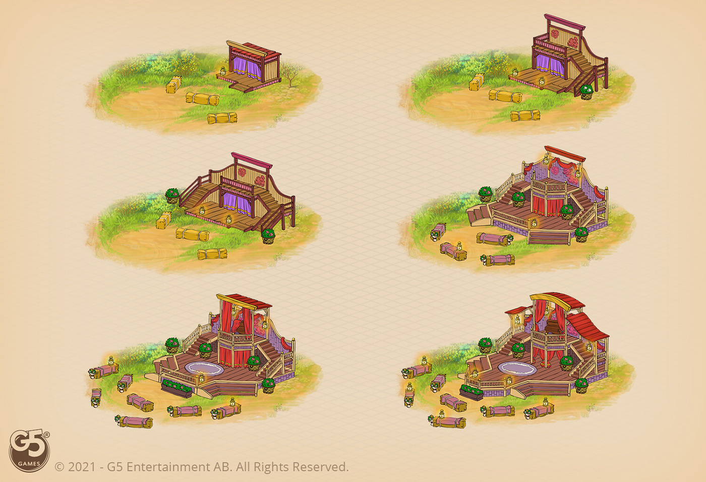 cartoon style casual game concept art cowboy Game Art location match-3 match3 western wild west