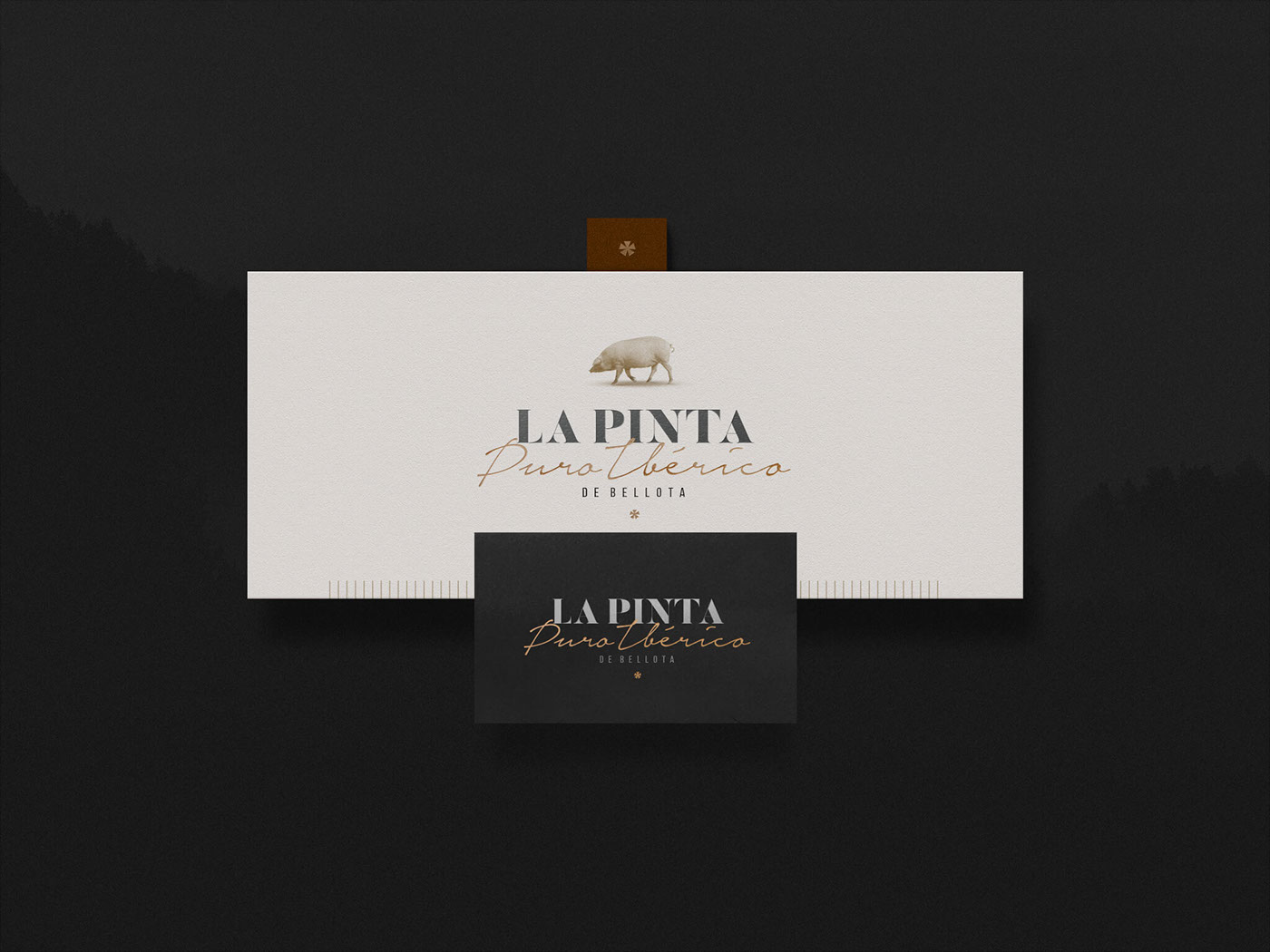 La pinta identity branding  Logo Design ham presunto Food  traditional heritage Packaging